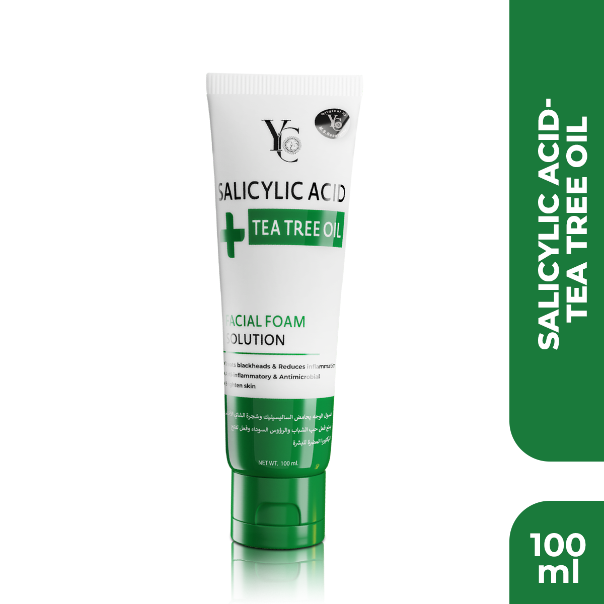 YC Salicylic Acid & Tea Tree Oil Facial Foam Solution (100ml)